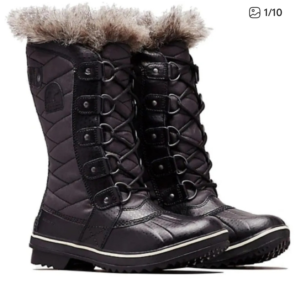Sorel Women's Tofino II Black Winter Boots Size 7